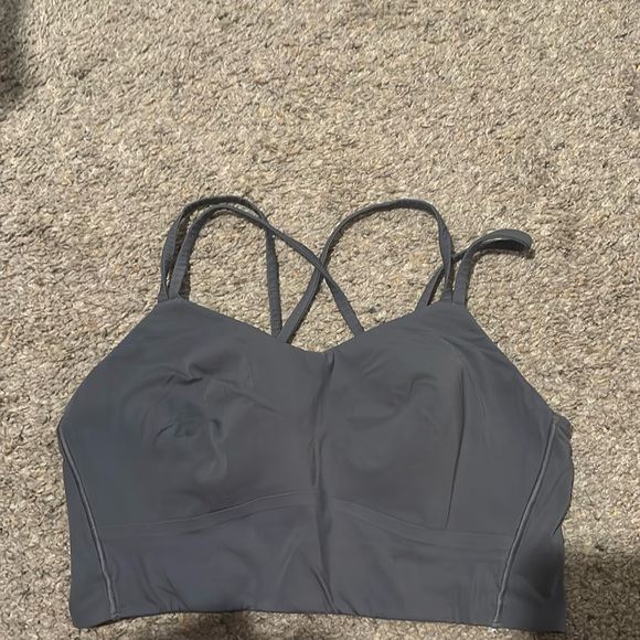 Lululemon Like a Cloud Long Line Bra in Charcoal Gray - Picture 1 of 2